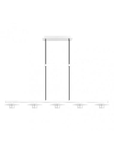 Lampara Ciudad Del Cabo 5l 30w 4000k  Blanco/plata Regx104x15 Cm 2400 Lm