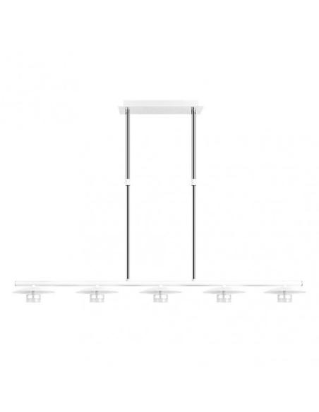 Lampara Ciudad Del Cabo 5l 30w 4000k  Blanco/plata Regx104x15 Cm 2400 Lm
