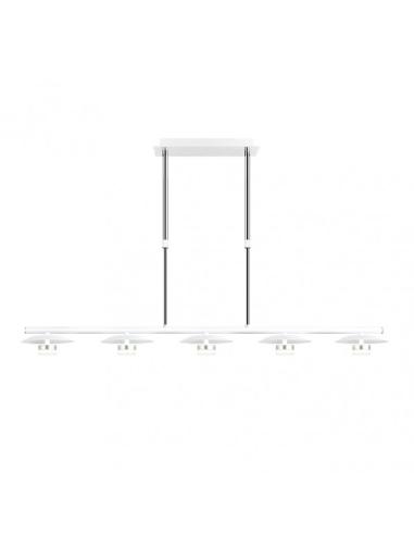 Lampara Ciudad Del Cabo 5l 30w 4000k  Blanco/plata Regx104x15 Cm 2400 Lm