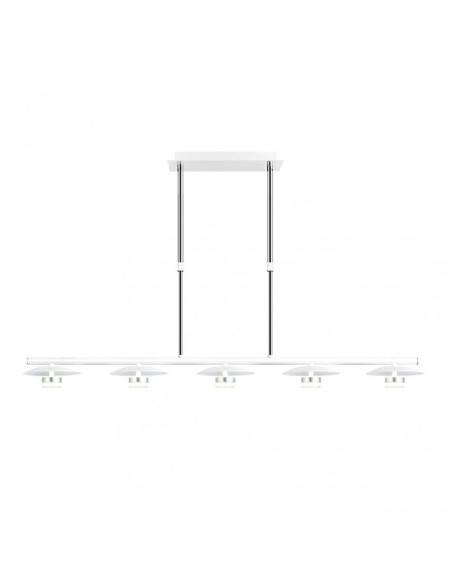 Lampara Ciudad Del Cabo 5l 30w 4000k  Blanco/plata Regx104x15 Cm 2400 Lm