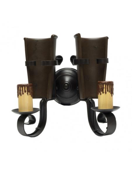 Aplique Cantina 2xe27 Marron 30x26x16 Cm