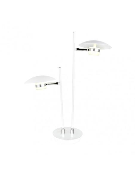 Sobremesa Ciudad Del Cabo 2l 12w 4000k Blanc/plata 52x32x15 Cm 1080 Lm Dirigible Y Orientable