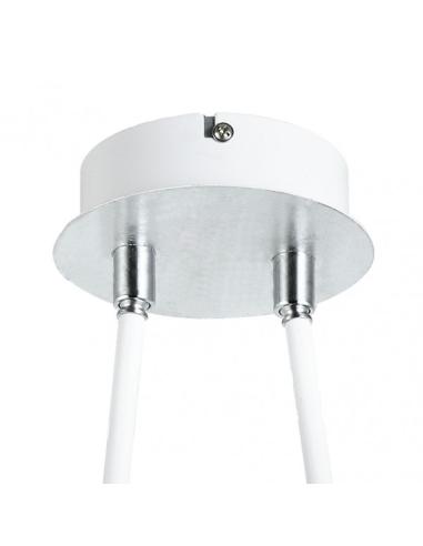 Colgante Ciudad Del Cabo 2l  12w 4000k Blanco/plata  1080 Lm 52x49x15 Cm Dirigible Y Orientable