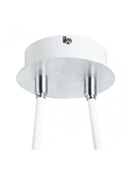 Colgante Ciudad Del Cabo 2l  12w 4000k Blanco/plata  1080 Lm 52x49x15 Cm Dirigible Y Orientable