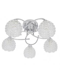 Lampara Bagan 5xe14 Cromo 23x49x49 Cm