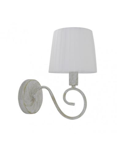 Aplique Amsterdam 1xe14 Blanco/oro 28x15x25 Cm