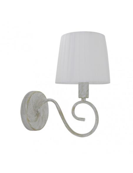 Aplique Amsterdam 1xe14 Blanco/oro 28x15x25 Cm