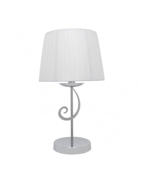 Sobremesa Luxor 1xe14 Cromo Pant. Blanca 45x25x25 Cm