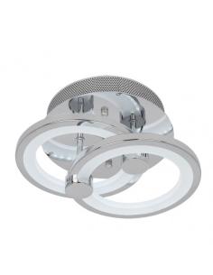 Plafon Sydney 32w 3000-4000-6500k Cromo 14x30x20 Cm 4160 Lm Regulable,memoria Y C.remoto