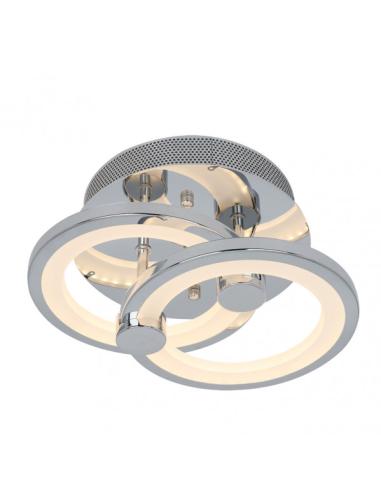 Plafon Sydney 32w 3000-4000-6500k Cromo 14x30x20 Cm 4160 Lm Regulable,memoria Y C.remoto