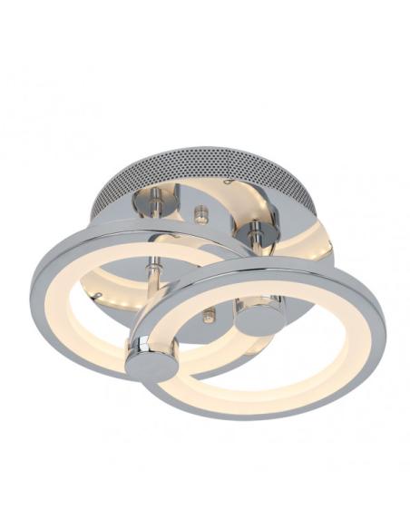 Plafon Sydney 32w 3000-4000-6500k Cromo 14x30x20 Cm 4160 Lm Regulable,memoria Y C.remoto