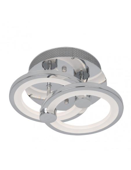 Plafon Sydney 32w 3000-4000-6500k Cromo 14x30x20 Cm 4160 Lm Regulable,memoria Y C.remoto