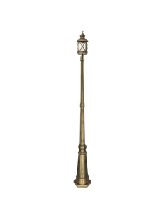 Farola Exterior Orquidea 1l Oro 230x23x23 Cm