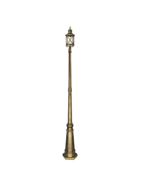 Farola Exterior Orquidea 1l Oro 230x23x23 Cm