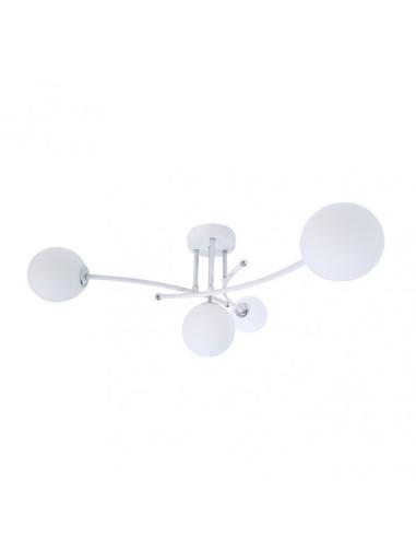 Lampara La Habana 4xg9 Blanco/cromo 25x59x59 Cm