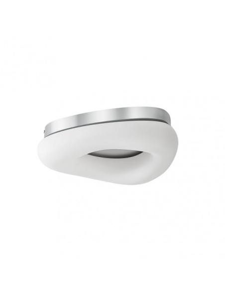 Plafon Paris Pq 25w 3000-4000-6500k Blanco/plata 2125 Lm 9x34x27 Cm C/remoto, Memoria Y Reg.Intensidad