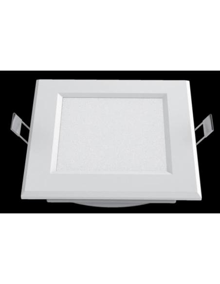 Downlight Led Intego Cuadrado13w 630lm 3,5x15,5x15,5 Cm Blanco 4000k Corte 12,5x12,5 Cm