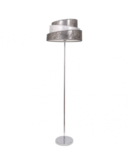 Pie Salon Colonia Cromo/plata-blanco 1xe27 153x40x40 Cm