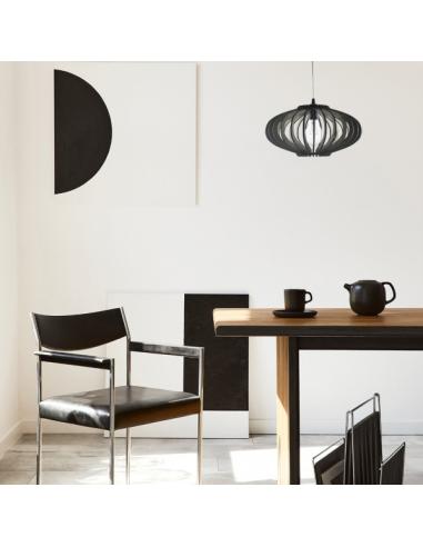 Colgante Sapelli 1xe27 Madera Cafe Regx35x35 Cm