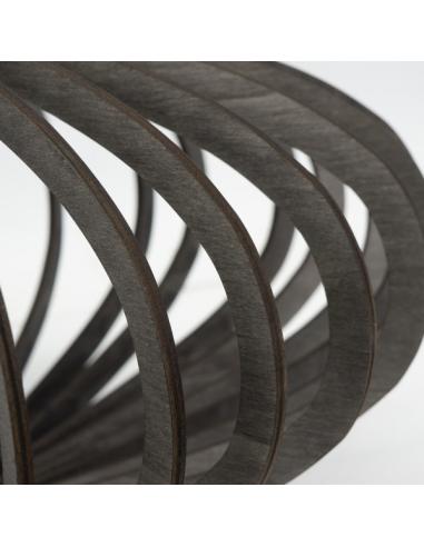 Colgante Poplar 1xe27 Madera Cafe Regx35x35 Cm