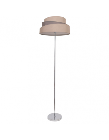 Pie Salon Colonia Cromo/Gris-topo 1xe27 153x40x40 Cm