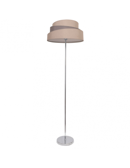 Pie Salon Colonia Cromo/Gris-topo 1xe27 153x40x40 Cm