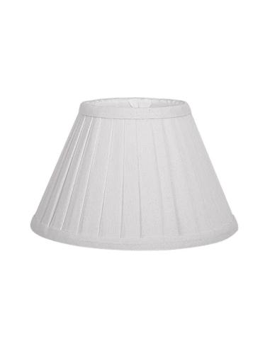 Pantalla Conica Plisada Gracia Pinza Beis (14x8x9.5)