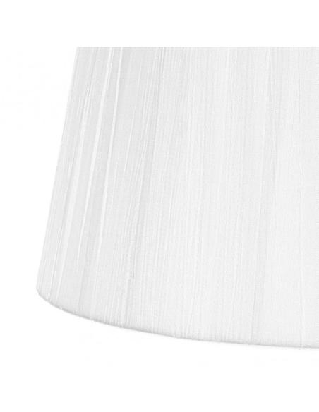 Pantalla Laura E27 Blanca 45dx35dx30h Conica Abierta