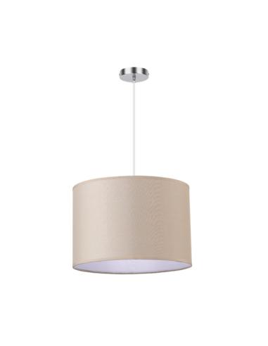 Colgante Chanza 1xe27 Cromo/beis Regx30x30 Cm