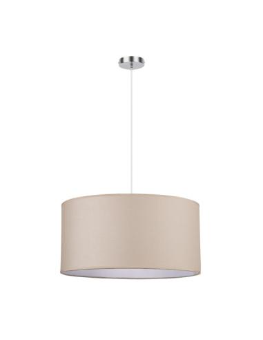 Colgante Chanza 3xe27 Cromo/beis Regx50x50 Cm