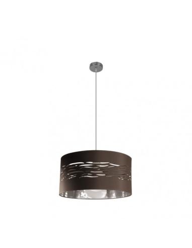 Colgante Niebla 1xe27 Cromo/marrón-plata Regx40x40 Cm