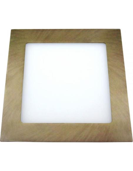 Downlight 5w 6500k Cuadrado Agamenon 450lm Cuero 2x9x9 Cm Corte 7x7 Cm