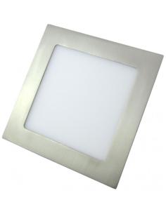 Downlight 24w 6500k Cuadrado Agamenon 1900lm Niquel 2x22x22 Cm Corte 20,5x20,5 Cm