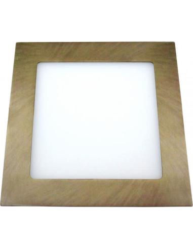 Downlight 5w 4000k Cuadrado Agamenon 450lm Cuero 2x9x9 Cm Corte 7x7 Cm