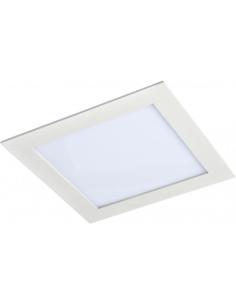 Downlight 18w 4000k Cuadrado Agamenon 1400lm Blanco 2x22x22 Cm Corte 20,5x20,5 Cm