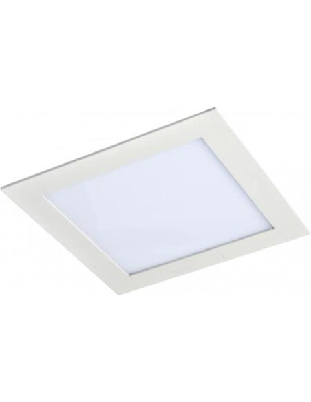 Downlight 18w 4000k Cuadrado Agamenon 1400lm Blanco 2x22x22 Cm Corte 20,5x20,5 Cm
