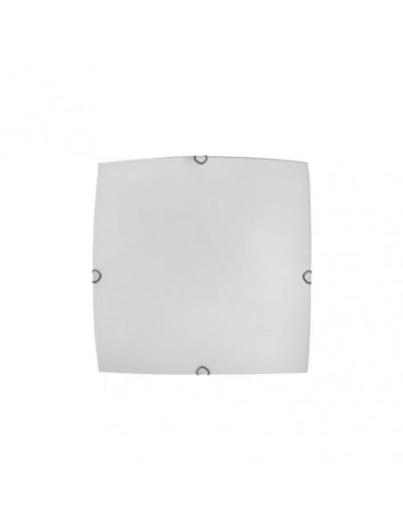 Plafon Cuadrado Ayla 1xe27 Blanco 25x25x6 Cm
