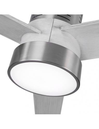 Ventilador Dc Teo 24w 2950lm Niquel 3Asp Gris 32x139d 3000-4000-6000k C/remoto, Memoria Y Temporizador