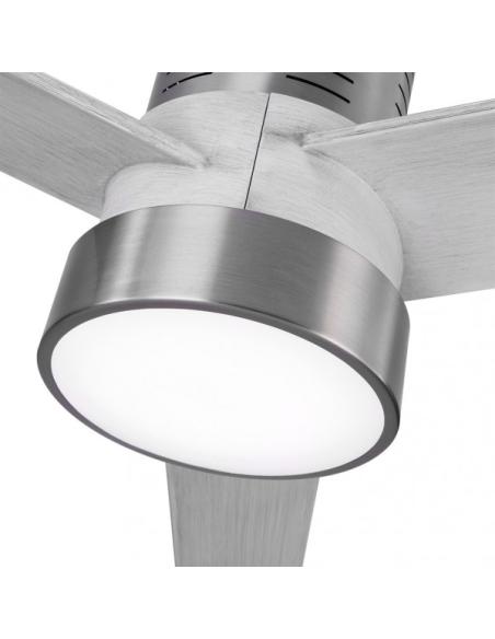 Ventilador Dc Teo 24w 2950lm Niquel 3Asp Gris 32x139d 3000-4000-6000k C/remoto, Memoria Y Temporizador