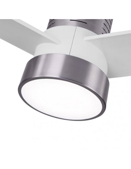 Ventilador Dc Teo 24w 2950lm Niquel 3Asp Blancas 32x139d 3000-4000-6000k C/remoto, Memoria Y Temporizador
