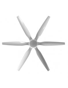 Ventilador Dc Otto 24w 2950lm Blanco 6 Aspas Blancas Reg.x167d 3000-4000-6000k 2tijas C/remoto, Memoria Y Temporizador 2