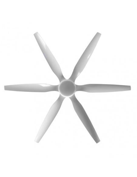 Ventilador Dc Otto 24w 2950lm Blanco 6 Aspas Blancas Reg.x167d 3000-4000-6000k 2tijas C/remoto, Memoria Y Temporizador
