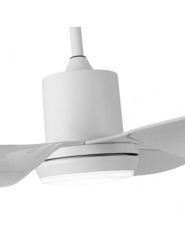 Ventilador Dc Otto 24w 2950lm Blanco 6 Aspas Blancas Reg.x167d 3000-4000-6000k 2tijas C/remoto, Memoria Y Temporizador