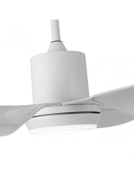 Ventilador Dc Otto 24w 2950lm Blanco 6 Aspas Blancas Reg.x167d 3000-4000-6000k 2tijas C/remoto, Memoria Y Temporizador