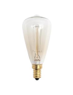 Bombilla Incandescencia Vintage Pebetero 40w E14 48dx115 Calida