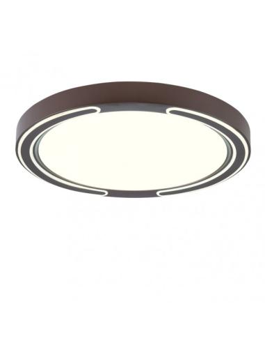 Plafon 72w Asher Marron 3000-4000-6500k 5616lm  6x50x50cm Remoto+reg.int+memoria