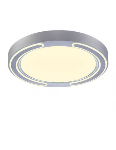 Plafon 72w Asher Plata 3000-4000-6500k 5616lm  6x50x50cm Remoto+reg.int+memoria
