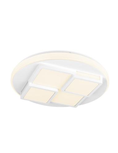 Plafon 96w Lavi 3000-4000-6500k 7488lm Blanco  8,5x49x49cm Remoto+reg.inten.+ Memoria