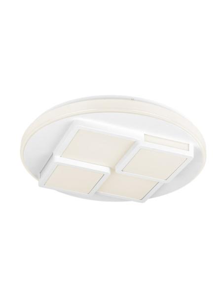 Plafon 96w Lavi 3000-4000-6500k 7488lm Blanco  8,5x49x49cm Remoto+reg.inten.+ Memoria