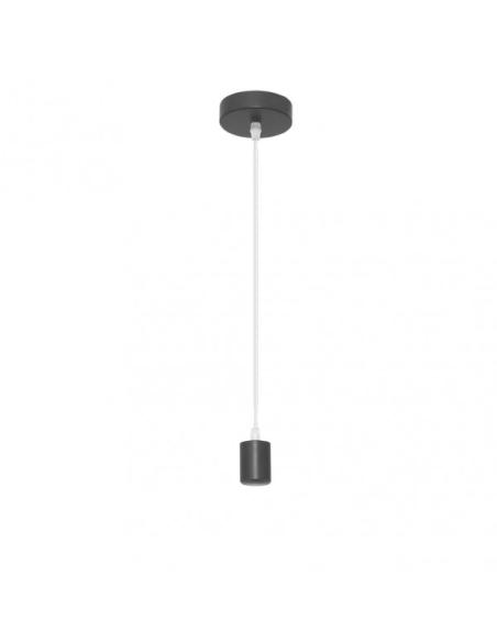 Arm.colgante Cara 1xe27 Negro Regx10x10 Cm